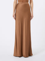 Flowing envers satin skirt