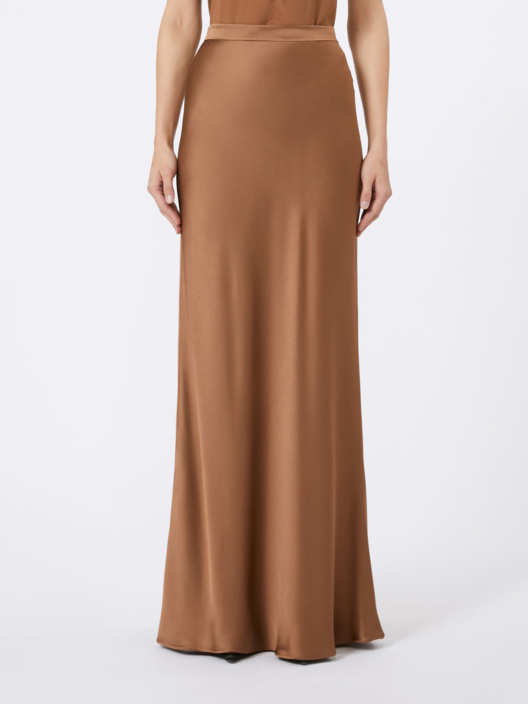 Flowing envers satin skirt