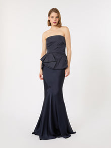 Taffeta Corset Top for Women - Ultramarine - Max Mara KSA