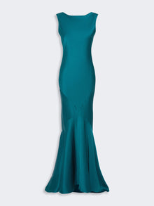 max mara long envers satin dress for women