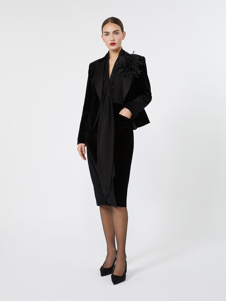 max mara silk georgette blouse