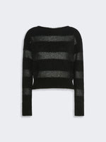 Relaxed-Fit Mohair Yarn Sweater for Women - Black - Max Mara KSA
