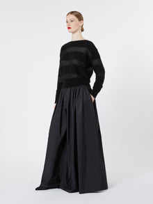 Relaxed-Fit Mohair Yarn Sweater for Women - Black - Max Mara KSA