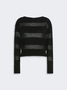 Relaxed-Fit Mohair Yarn Sweater for Women - Black - Max Mara KSA