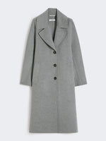 Single-breasted wool coat
