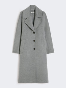 Single-breasted wool coat