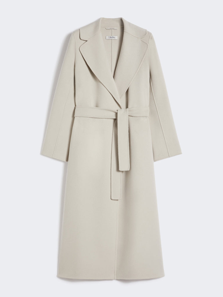 Wool drap wrap coat