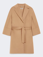 Short double-faced wool coat