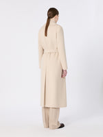 Wool Broadcloth Robe Coat for Women - Albino - Max Mara KSA