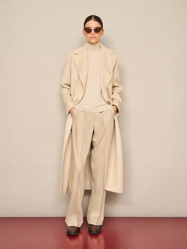 Max Mara Wool broadcloth robe coat for Women