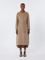 Wool broadcloth midi coat