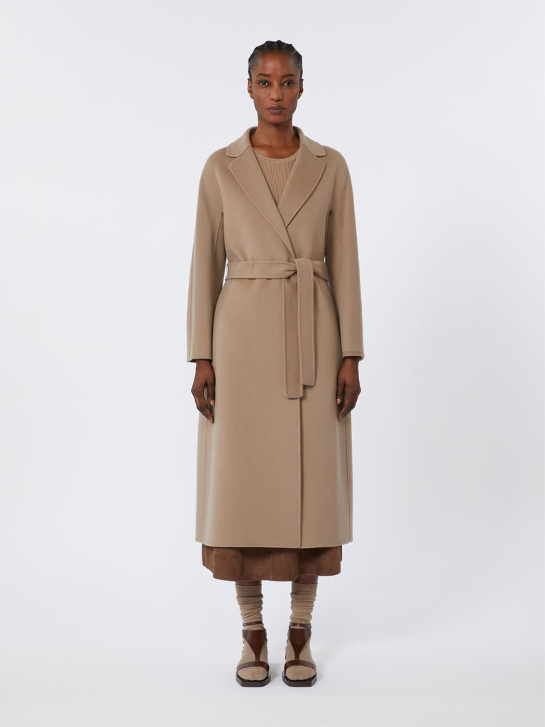 Wool broadcloth midi coat