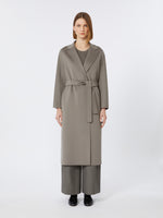 Wool broadcloth midi coat