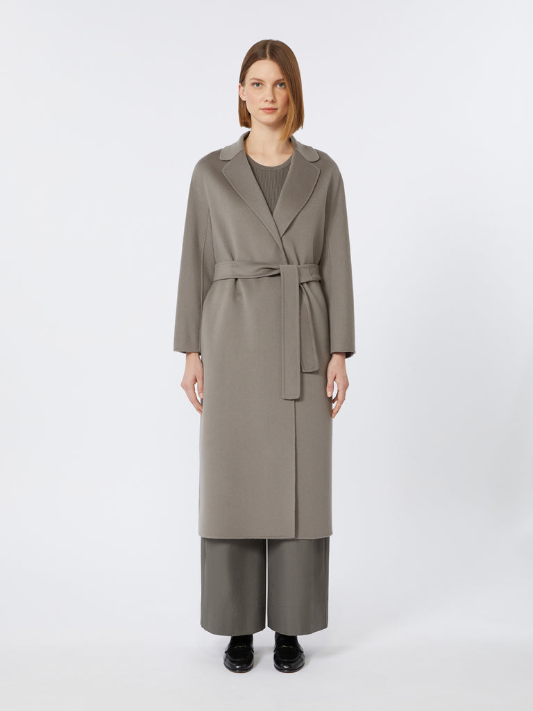 Wool broadcloth midi coat