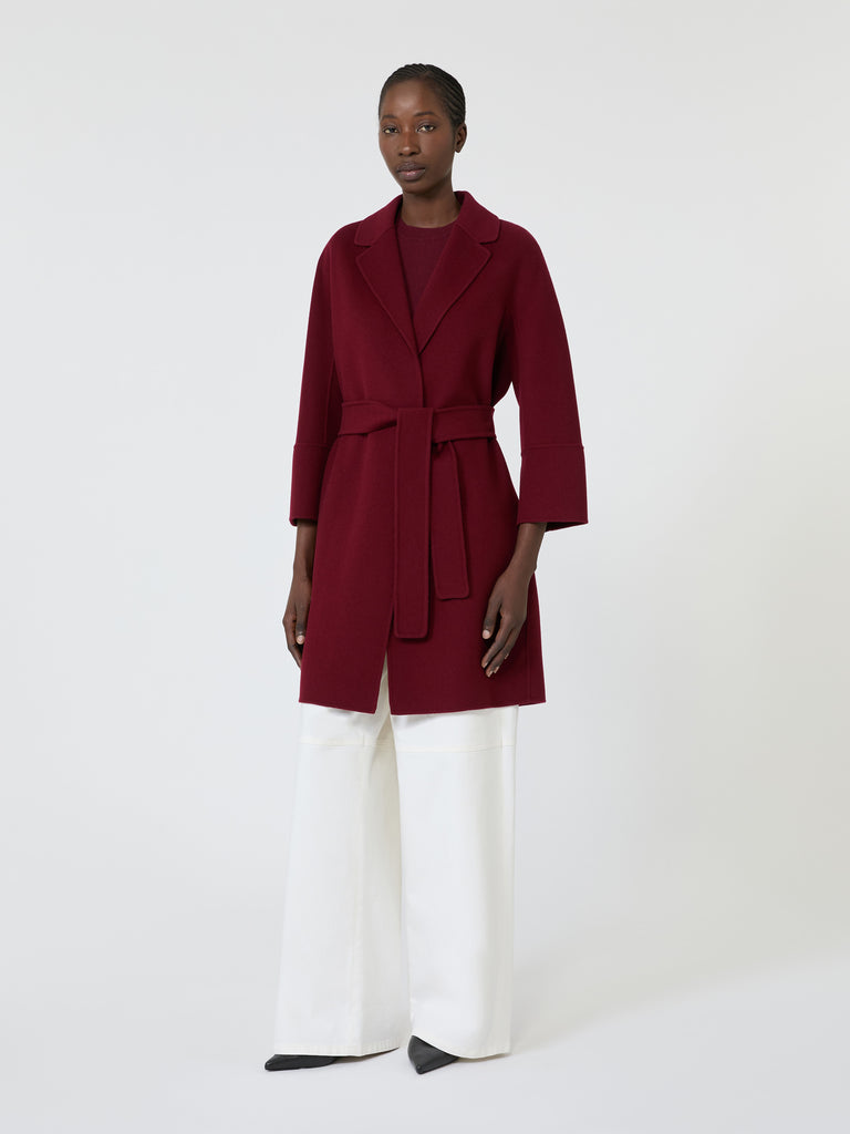 max mara short double-faced wool coat