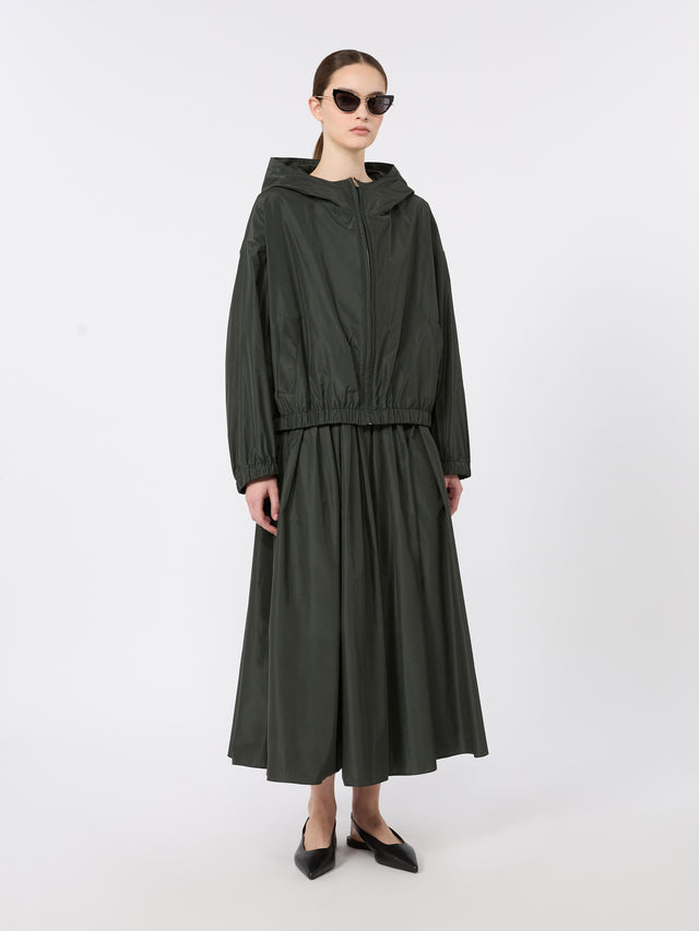 max mara water-repellent taffeta hooded jacket for women