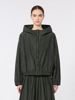 Water-Repellent Taffeta Hooded Jacket for Women - Dark Green - Max Mara KSA