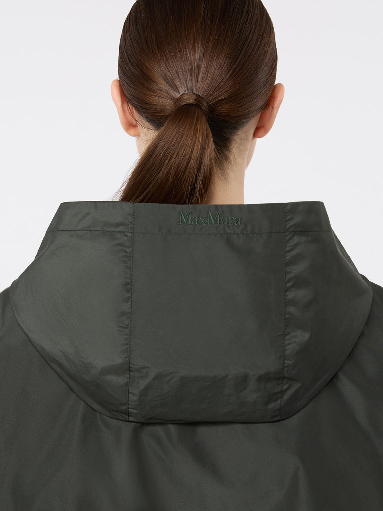 max mara water-repellent taffeta hooded jacket