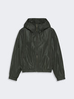 Water-Repellent Taffeta Hooded Jacket for Women - Dark Green - Max Mara KSA