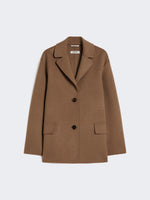 Single-breasted double-faced wool jacket