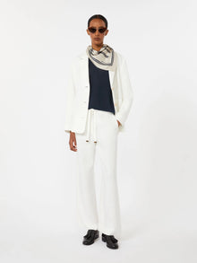 Linen canvas boxy jacket