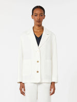 Linen canvas boxy jacket