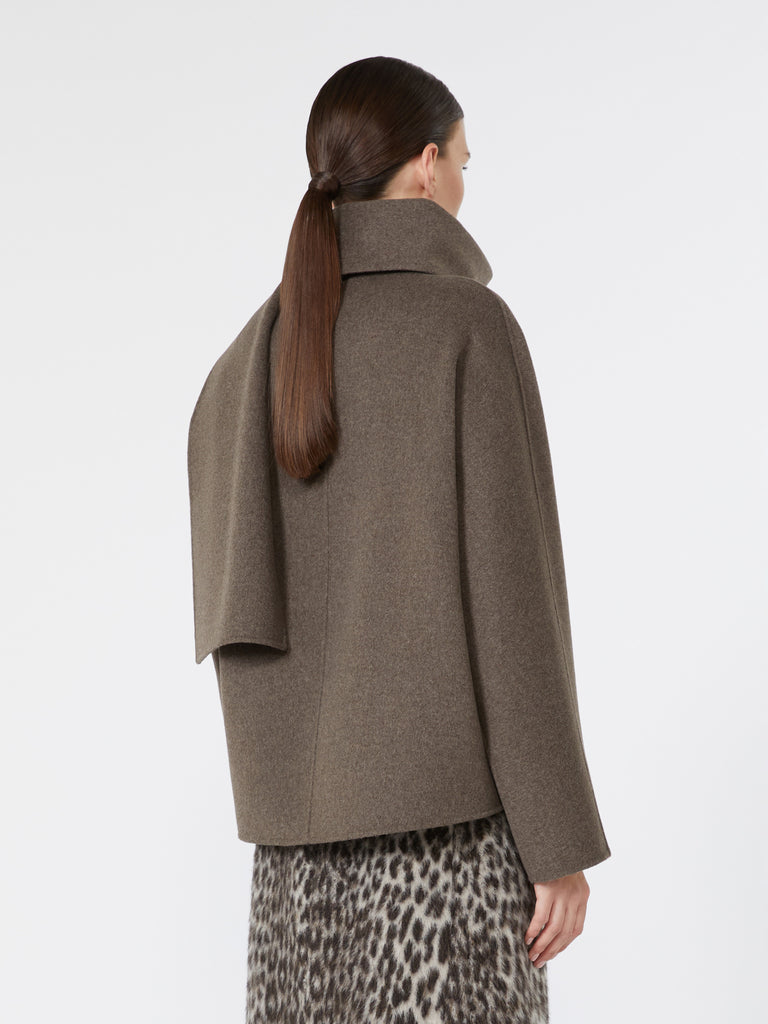 max mara cropped wool broadcloth jacket