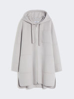 Double-faced wool hooded coat