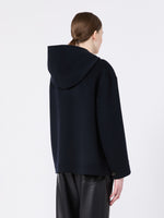 Hooded Wool Coat for Women - Midnightblue - Max Mara KSA