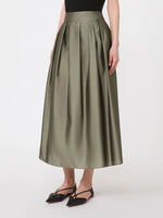 max mara pleated organza skirt for women