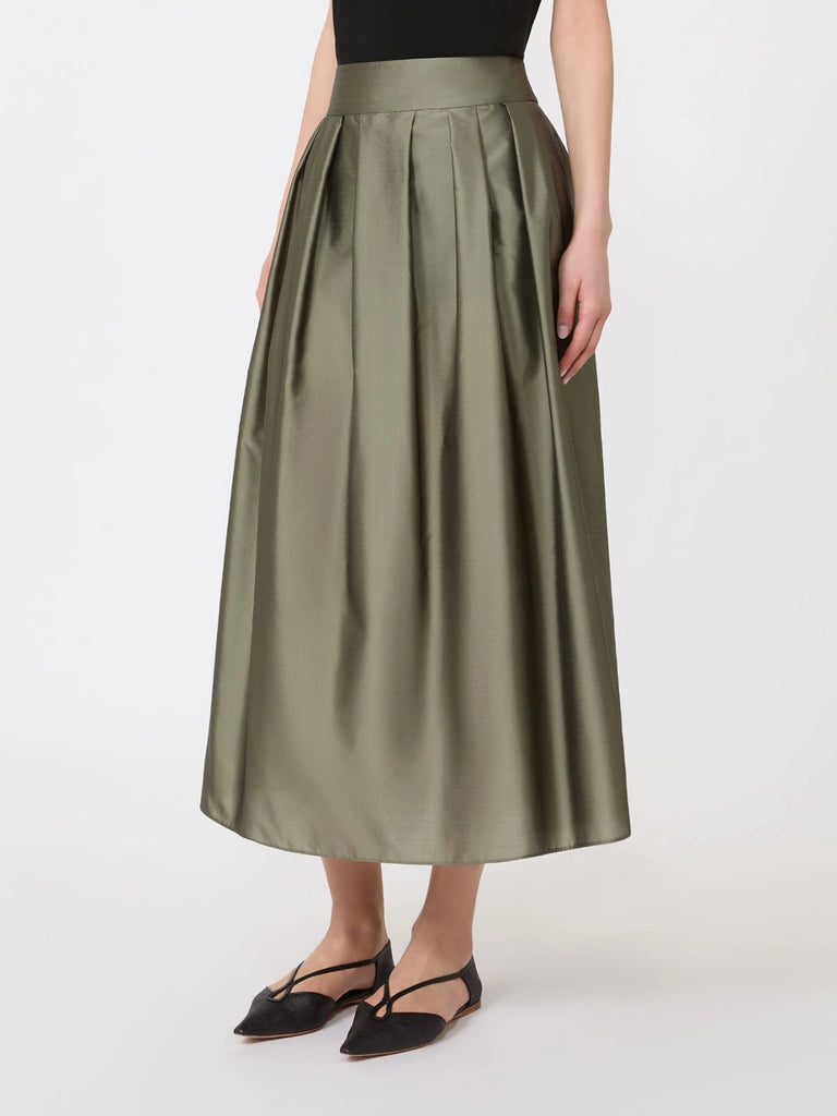 max mara pleated organza skirt