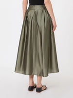 max mara pleated organza skirt for women