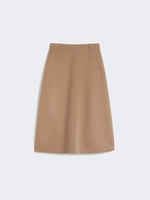 Flared wool skirt