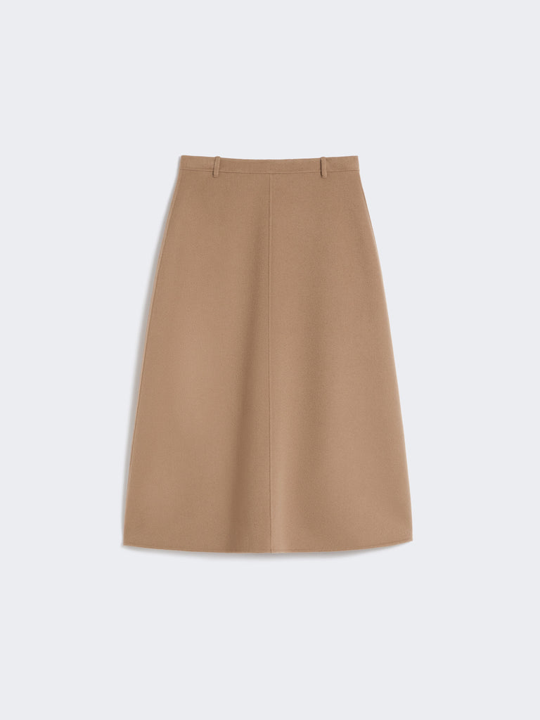 Flared wool skirt