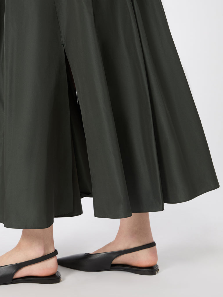 max mara taffeta pleated skirt
