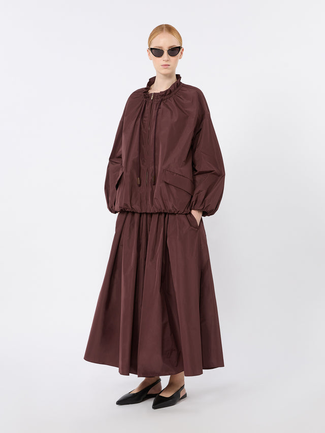 max mara taffeta pleated skirt for women