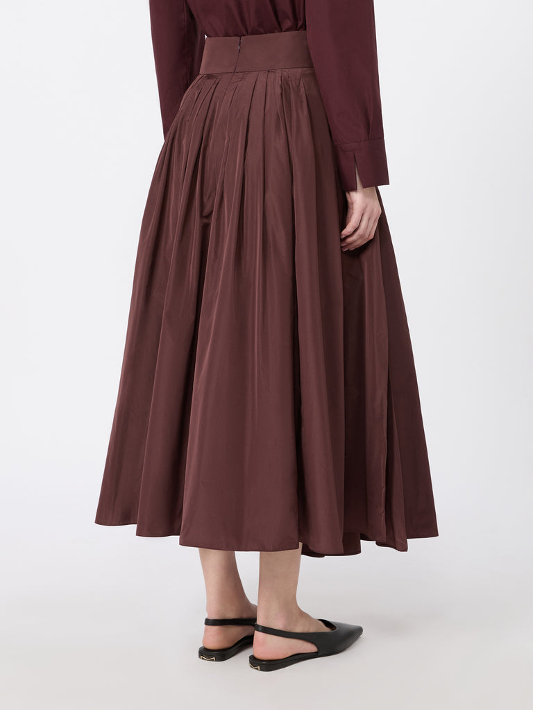 max mara taffeta pleated skirt