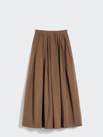 Cotton micro faille skirt