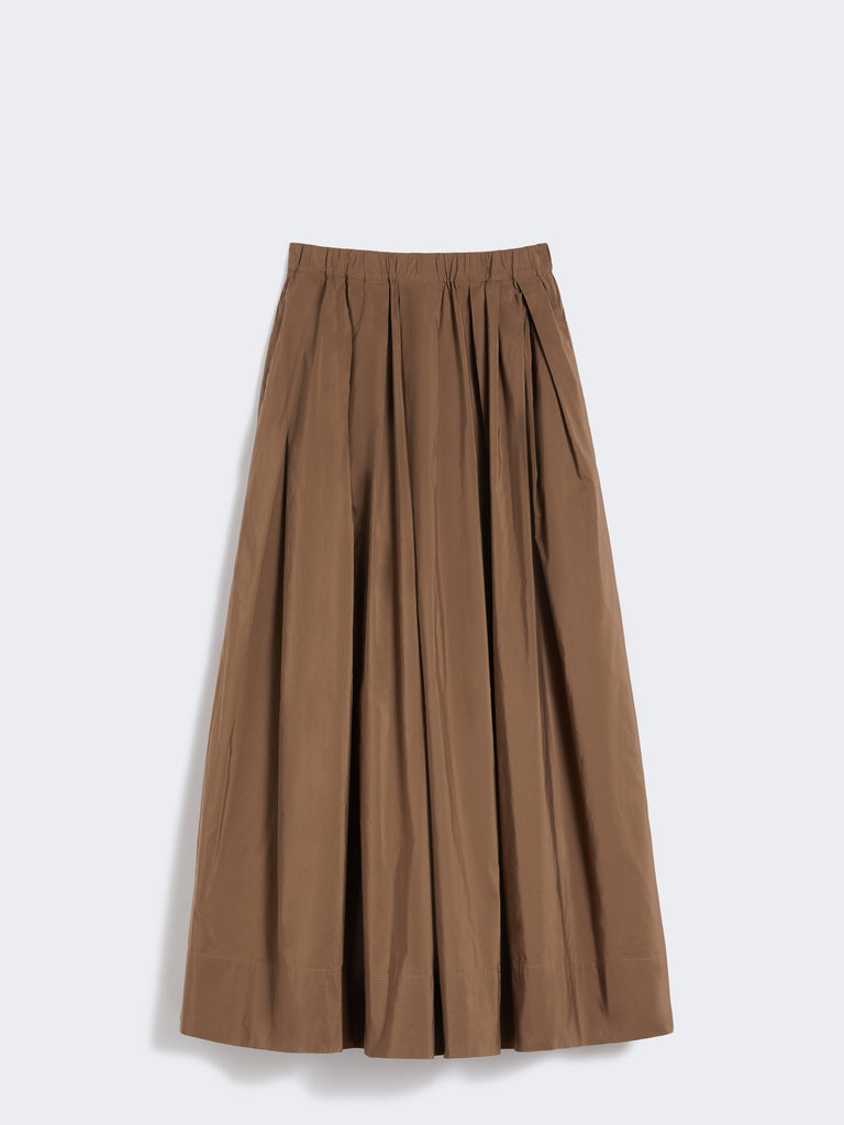 Cotton micro faille skirt