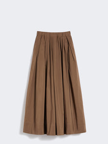 Cotton micro faille skirt