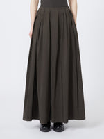 Cotton micro faille skirt