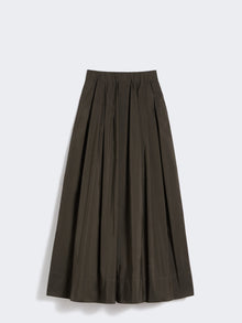 Cotton micro faille skirt