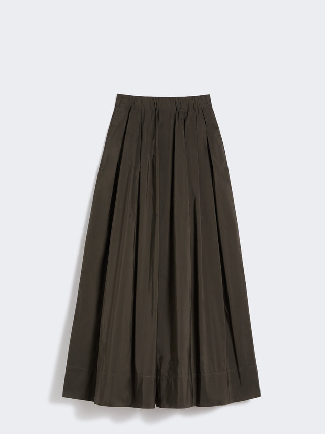 Cotton micro faille skirt