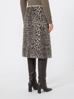 Jacquard Wool And Alpaca Calf-Length Skirt for Women - Ecru - Max Mara KSA