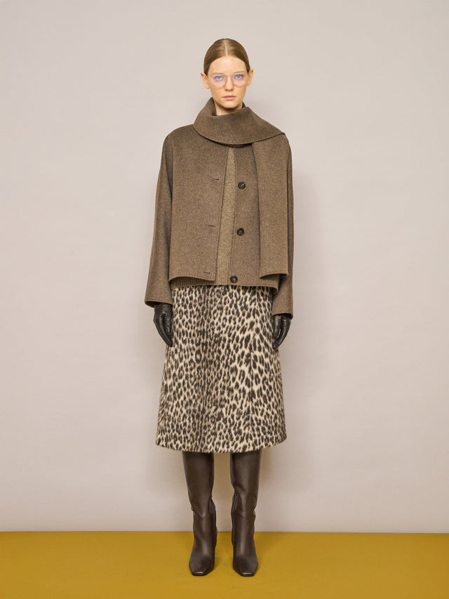 Max Mara Jacquard wool and alpaca calf-length skirt for Women