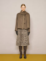 Max Mara Jacquard wool and alpaca calf-length skirt for Women
