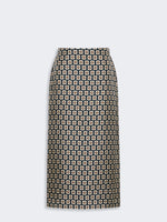 Printed Silk Twill Skirt for Women - Ultramarine - Max Mara KSA