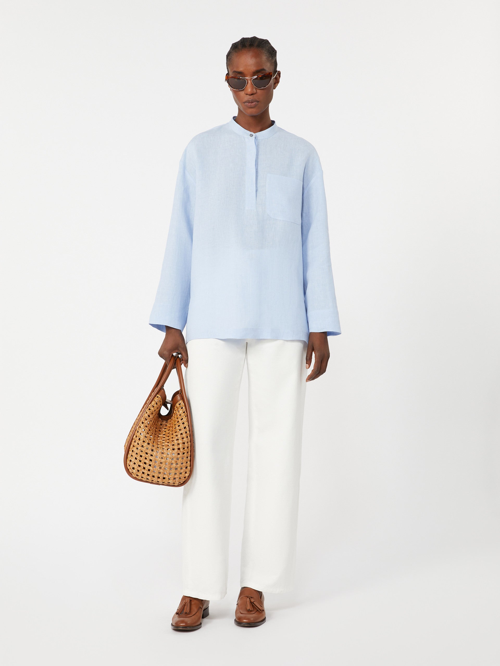 max mara pure linen shirt for women