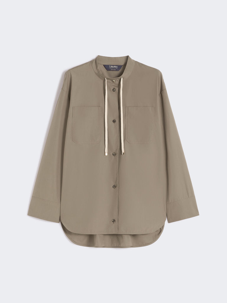 max mara asymmetrical poplin shirt