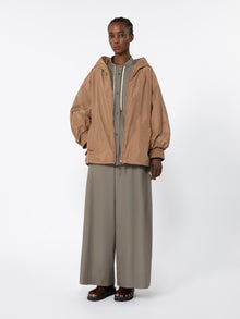 Asymmetrical poplin shirt